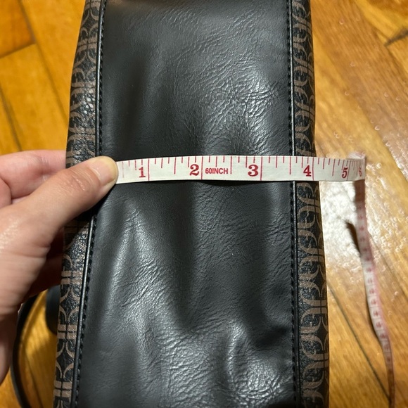 FOSSIL FELICITY SATCHEL CROSSBODY HANDBAG, BLK/BROWN - Picture 11 of 11